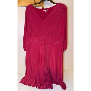 Womens NY Collection Pink Dress 18 EUC